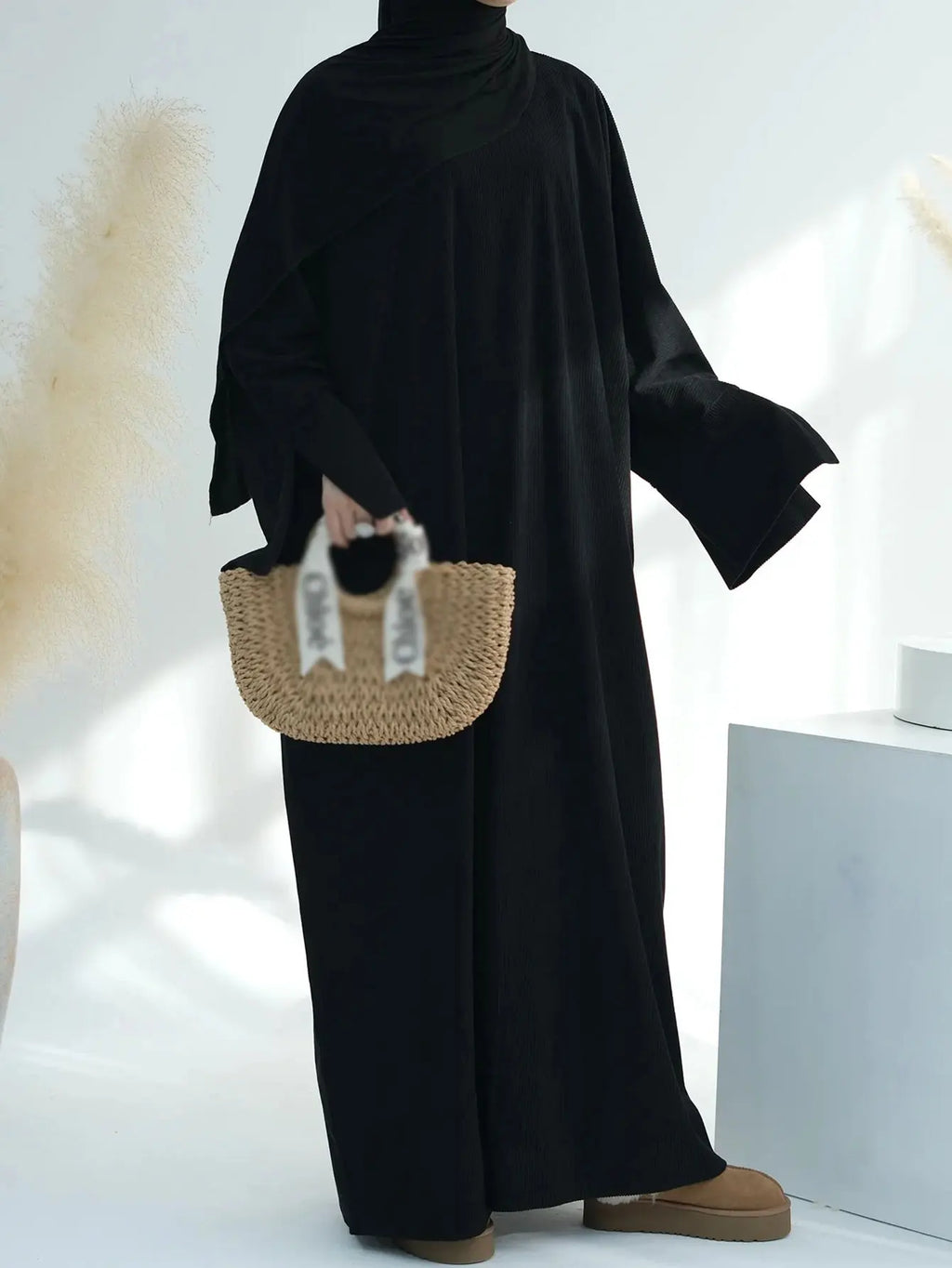 Muslim Winter Abaya Corduroy Women 2026