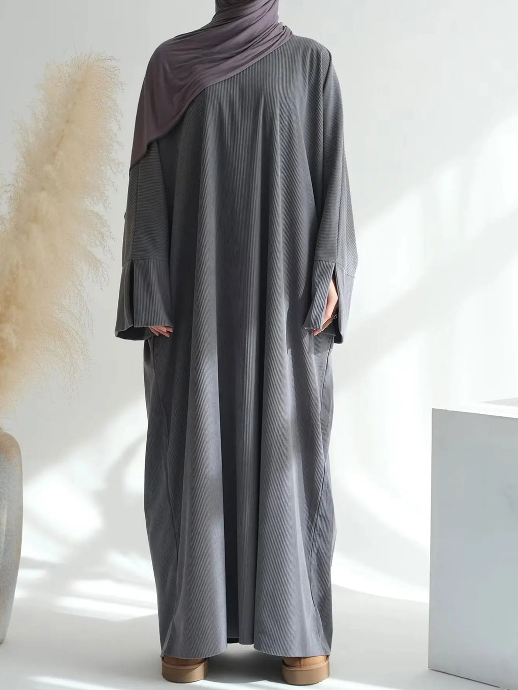 Muslim Winter Abaya Corduroy Women 2026