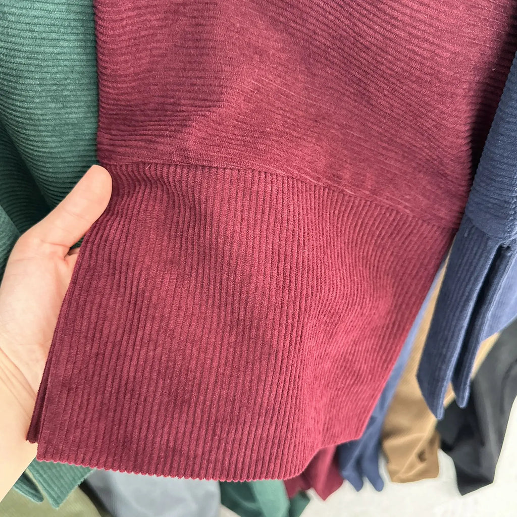 Muslim Winter Abaya Corduroy Women 2026