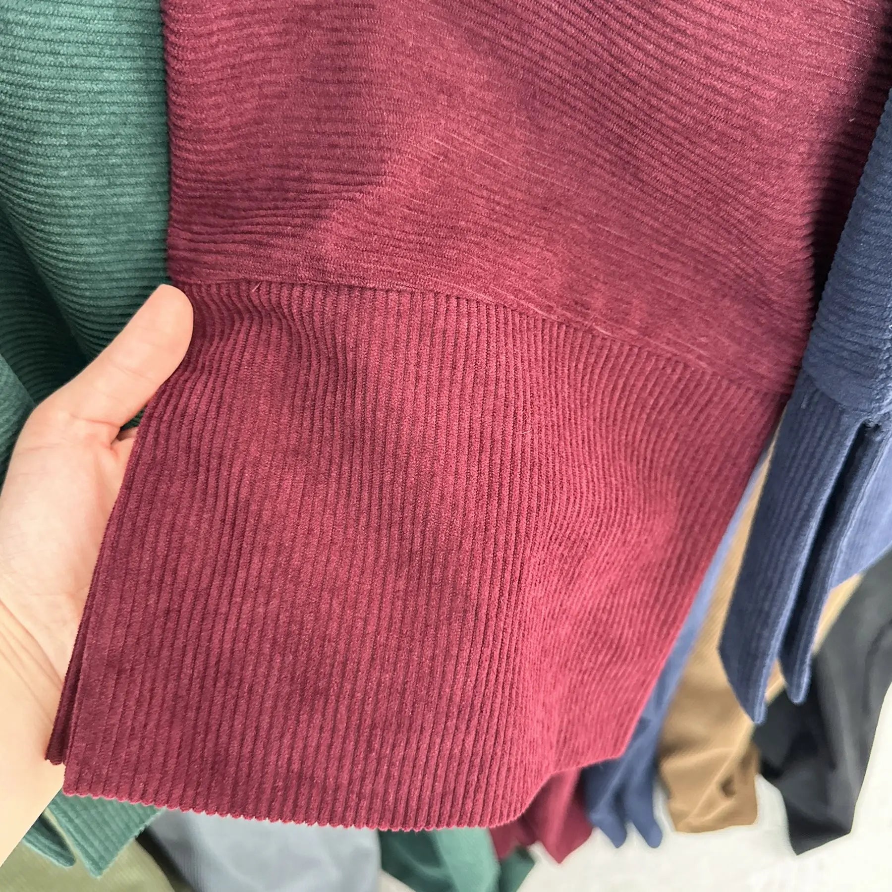 Muslim Winter Abaya Corduroy Women 2026