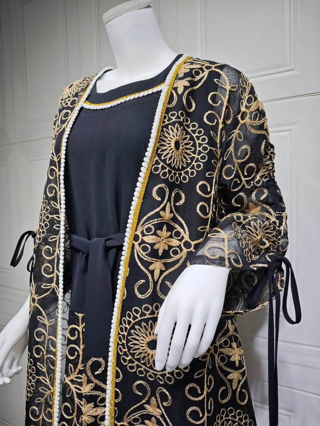 Abaya Set Gold  for Islamic Ramadan and Eid 2026
