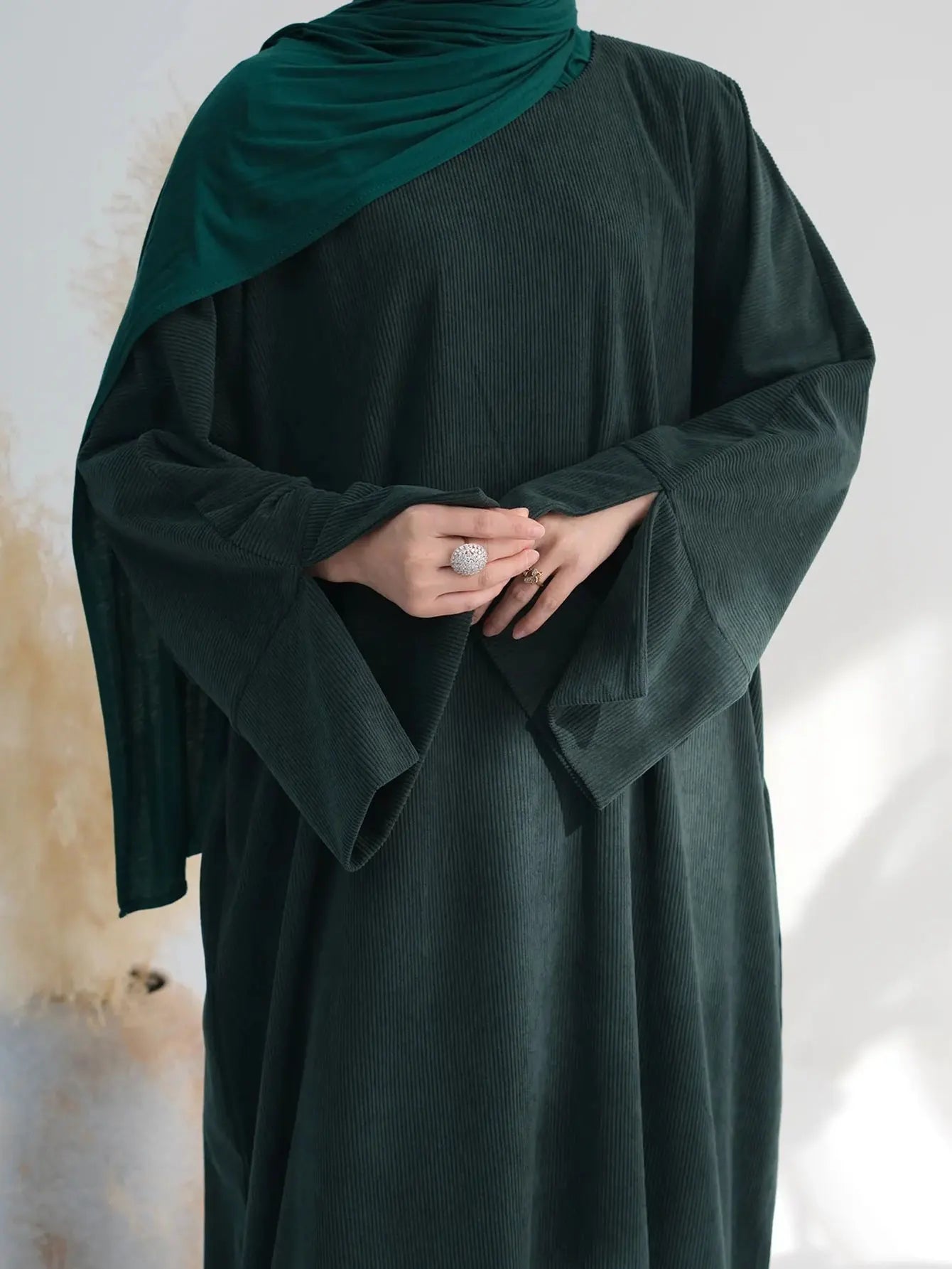 Muslim Winter Abaya Corduroy Women 2026