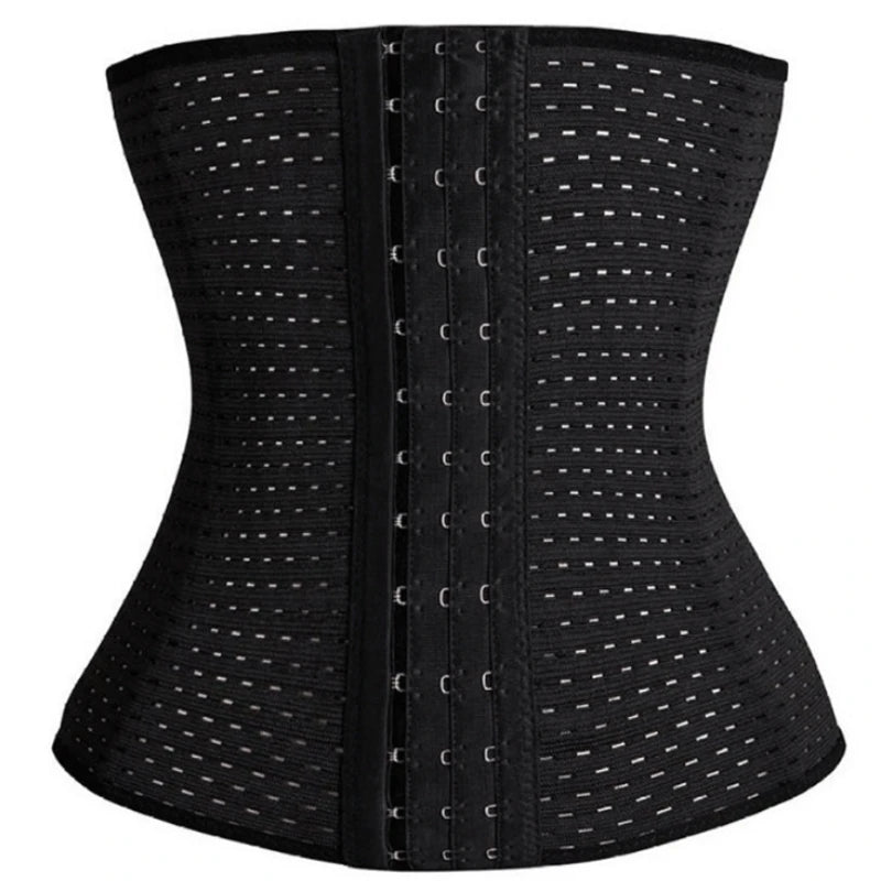 Black waist trainer for slimming the abdomen