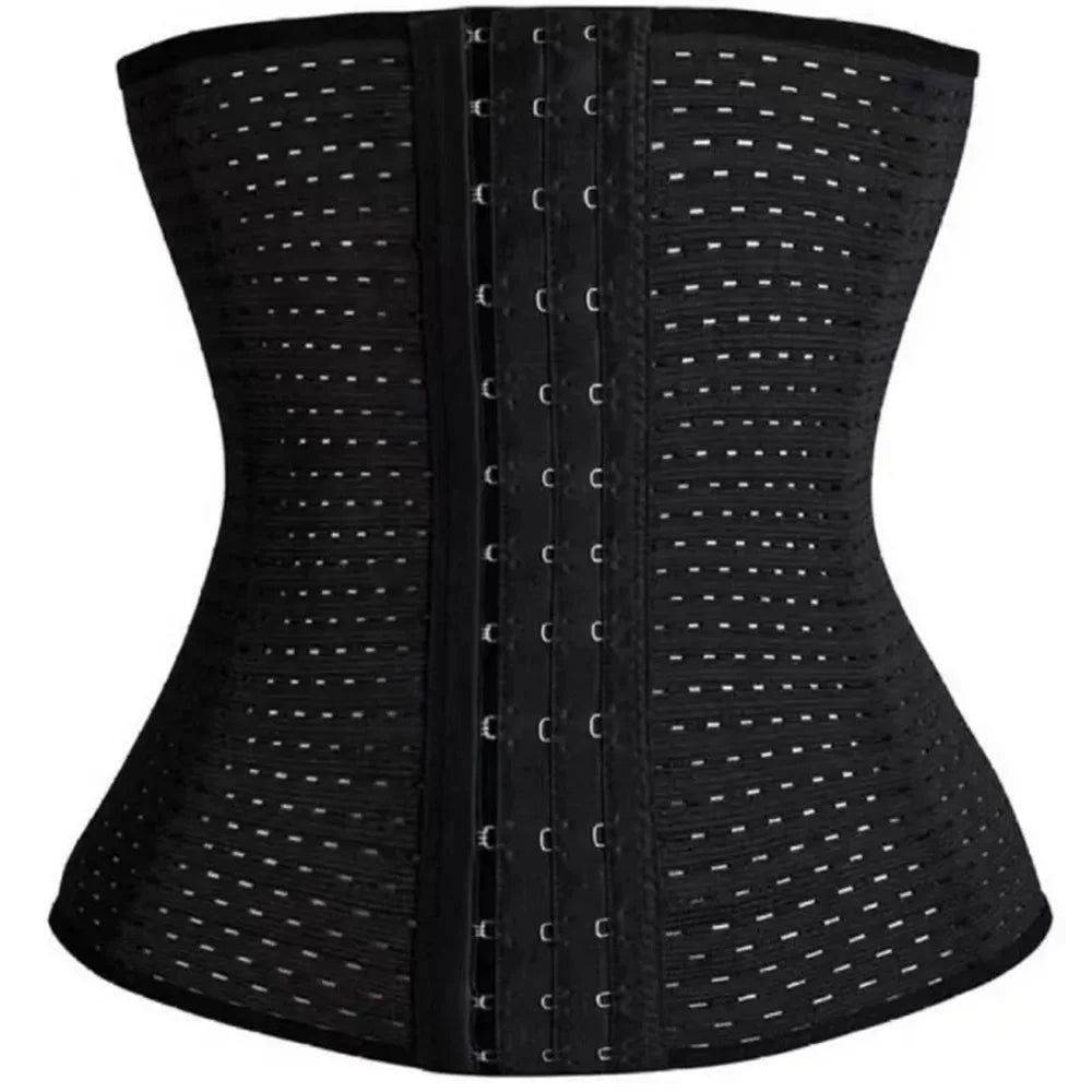 Black waist trainer for slimming the abdomen