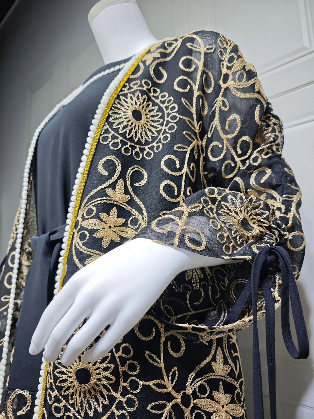 Abaya Set Gold  for Islamic Ramadan and Eid 2026