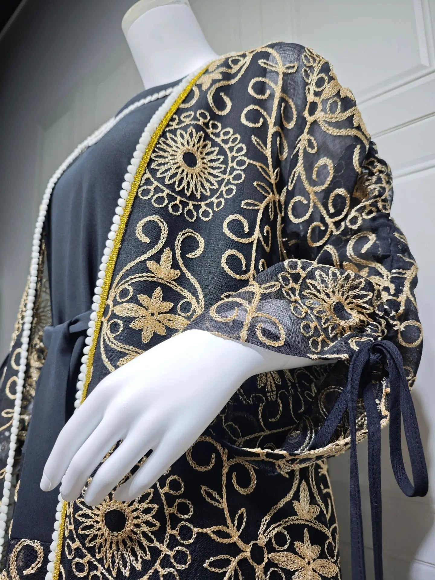 Abaya Set Gold  for Islamic Ramadan and Eid 2026